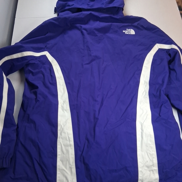 The North Face Hyvent Size Large Womens Hooded Zip Nylon Jacket Purple - Picture 7 of 9